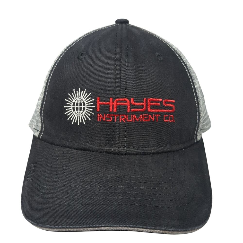 Hayes Instrument Co. Trucker Hat Black One Size Adjustable Mesh Back The Max Hat